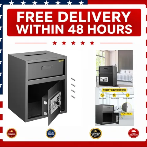 VEVOR Digital Depository Drop Slot Safe Electronic Lock 1.7 Cu Ft