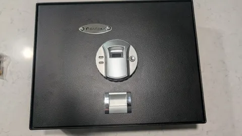 Barska Top Open Safe w/ Quick & Easy Biometric Fingerprint Lock Home AX11556