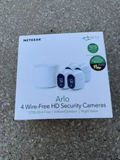 Netgear Arlo 4 wire-free HD Security Cameras VMS3430-100NAS (New, Open Box)