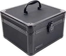 Portable Safe Box - 10 X 10 X 6.5 Inch Large Storage Box with Lock, Mesh Pocket