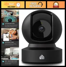 1080p Indoor Pan/Tilt Wired Security Camera - Baby & Pet Monitor, Night Vision