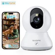 blurams 4MP Indoor Camera 5G Wireless WiFi Color Night Vision Pet/Baby Monitor