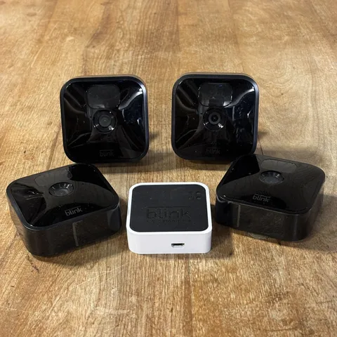 Blink Sync Module 2 + FOUR Security Cameras (BSM00400U) UNTESTED, NO CORD