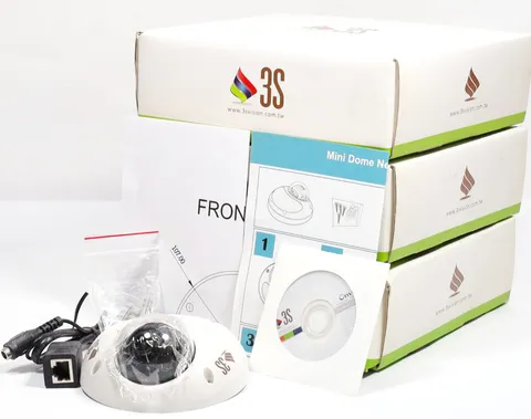 (Lot of 3) 3S Vision N9071 Mini Dome Network Camera