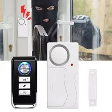 Door Window Wireless Alarm Magnetic Sensor Anti-Theft Burglar W/ Remote Control