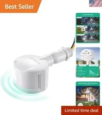 Motion Sensor, 180-Degree Replacement Motion Detector for Security Floodlight...