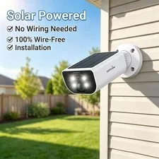 Wansview 2K Wireless Security Camera WiFi IP Solar Powered Energy Outdoor Home