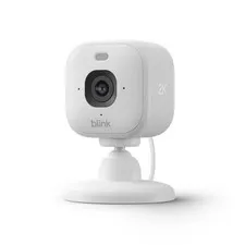 New Blink Mini 2K+ Plug-In Smart Security Camera Color Night Vision White **