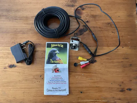The Hawk Eye Birdhouse Nature Cam Wired Camera Color Night Vision
