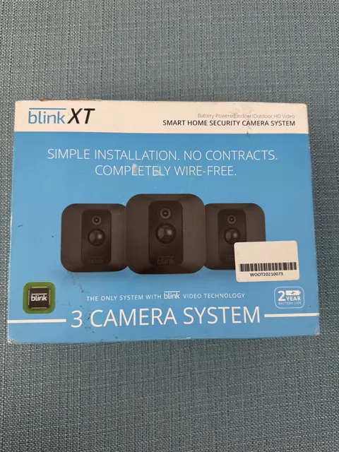 Blink XT 53020306 3-Camera Indoor Outdoor 1080p Smart Home Security System