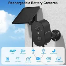 ARCCTV 4MP Battery-Powered WiFi Cam | Expensive Required Cloud Fees