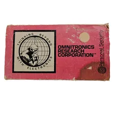 Omnitronics Personal Security Alarm Portable Handheld Device Vintage w/ Case USA