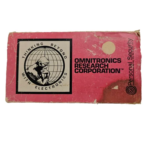 Omnitronics Personal Security Alarm Portable Handheld Device Vintage w/ Case USA