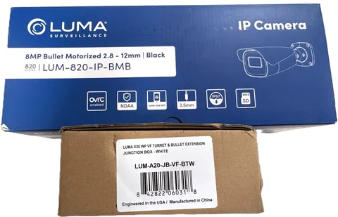 Luma LUM-820-IP-BMB 8MP Bullet IP Camera w/ Junction Box