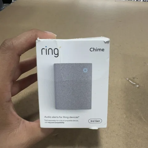 Ring Chime 3rd Gen Enhanced Audio Real-Time Alerts Home Security - Opened Box