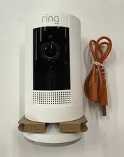 Ring Stick Up Cam Battery HD Security Camera White Tested No Original Box