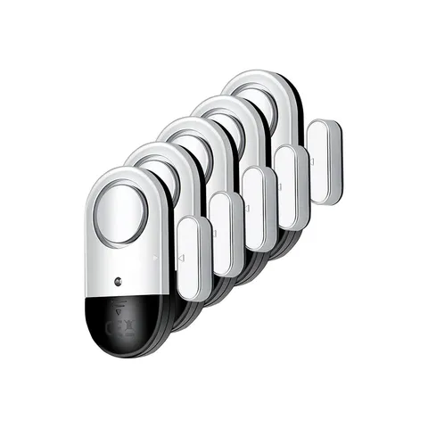120 DB Loud Door and Window Open Alarm Sensor 5 Pack