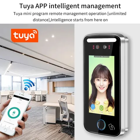 Tuya App Wifi AI Dynamic Face Recognition Reader Attendance Terminal 5000face TC