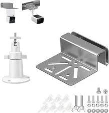 Stainless Steel Gutter Mount for Outdoor Security Camera and Solar Panel, Adjust