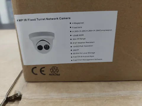IR Security Camera, 4 MP 2.8mm with Fixed Turret (HNC324-XD/2.8)