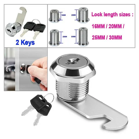 Lock Mailbox Lock File Mail Desk Box Locker Cupboard 16/20/25/30mm