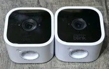 2 Pack Blink Mini plug-in smart security camera 1080p HD video BCM00300U - White