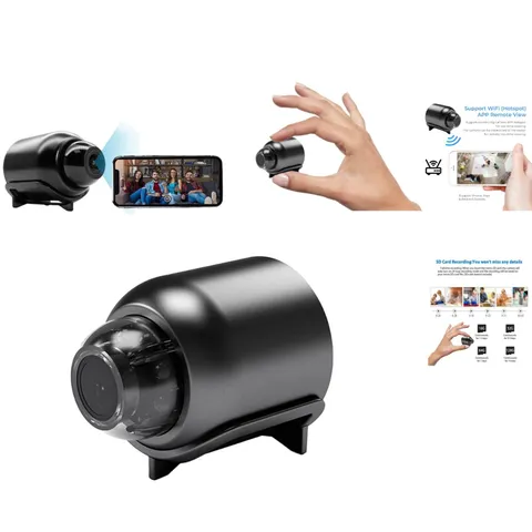 160° Wide Angle 1080P Mini WiFi Camera - Perfect for Baby Room & Office Security