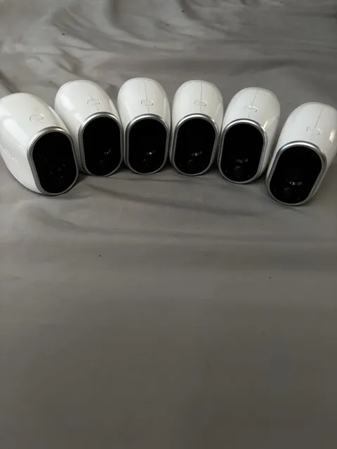 6 cameras for $25.00 all 6  Wrles Arlo Wi-Fi Camera Night Vision Motion