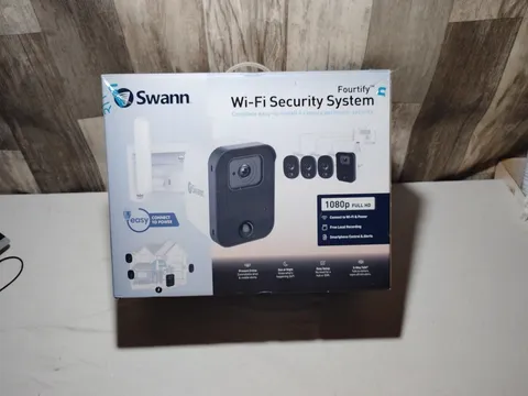 Swann Fourtify 1080p Wi‑Fi Security System 4 Cameras Night Vision Weatherproof