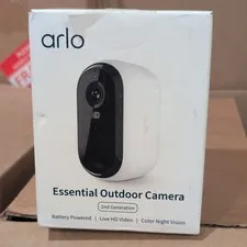 Arlo Essential Outdoor Camera 2nd Gen Battery Wi-Fi 1080p Color Night Vision