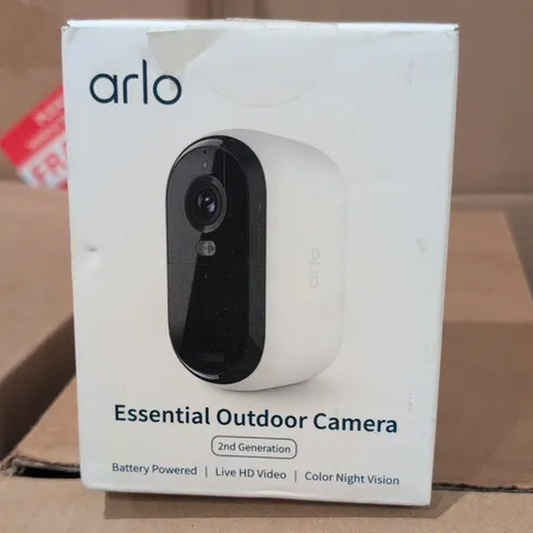 Arlo Essential Outdoor Camera 2nd Gen Battery Wi-Fi 1080p Color Night Vision