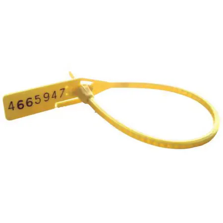 Cortech Pcpts867 Cinch-Up Locking Seal, Yellow, Pk100