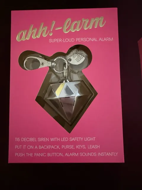 F/S NIB ahh! larm Personal Alarm With Light  Super Loud 115 Decibels Bling Sting