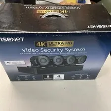 Samsung Wisenet SDH-B94047BF 4k Ultra Hd 8 Channel 4 Camera Security System New