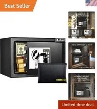 Safe Box for College Dorm Room with Fireproof Waterproof Bag, Money Safe with...