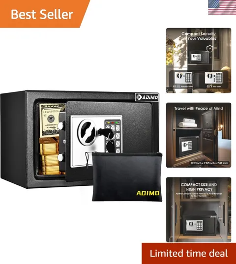 Safe Box for College Dorm Room with Fireproof Waterproof Bag, Money Safe with...