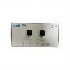 NEW Blink Mini 2 Pack Indoor Security Cameras Alexa + Smart Phone HD Audio Cloud
