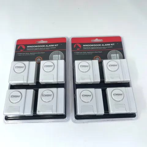 NEW Doberman Security SE-0137 Home Security Window/Door Alarm Kit White, 2 pack