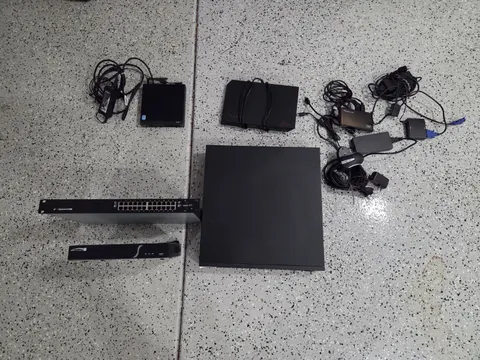 Bundle Of Commercial-grade networking and video surveillance recording equipment