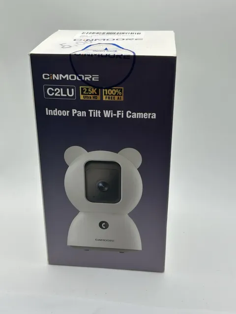 CINMOOORE C2LU Indoor Wi-Fi IP Camera 2.5K UHD Pan/Tilt Night Vision