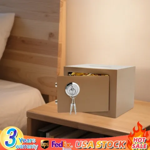 Mini Safe Box, Coin operated Security Box with Mechanical Keys Q235 Steel