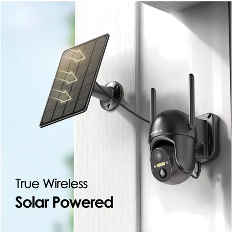 Wireless Outdoor Camera 2K Color Night Vision Spotlight