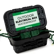 Sockitbox Original Outdoor Electric Box Waterproof - Small Small, Black 