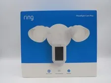 Ring Floodlight Cam Plus Outdoor Wired 1080p FHD Surveillance White NEW SEALED