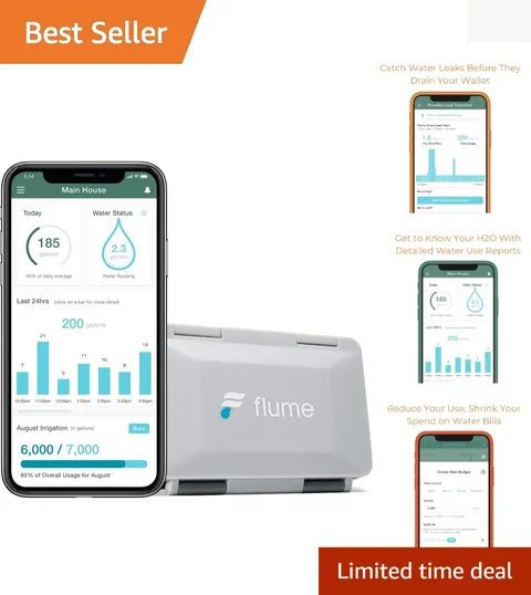 Smart Water Meter Monitor & Leak Detector - WiFi Enabled, Easy to Install