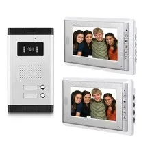Apartment Video Intercom System – 2 Units Wired 7" Monitor