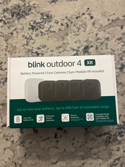 Blink Outdoor 4 XR – two-year battery wireless camera with 4x security coverage,