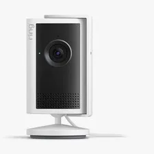 Ring Indoor Cam Indoor Wi-Fi IP Security Camera 1080p, White, Wall Plug-In