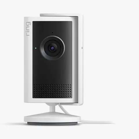 Ring Indoor Cam Indoor Wi-Fi IP Security Camera 1080p, White, Wall Plug-In