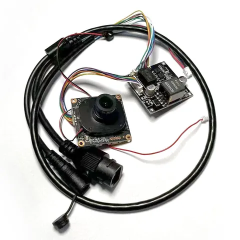CCTV HD AI 4mp IP Camera Module Security Network + 48V POE Power Board + lens